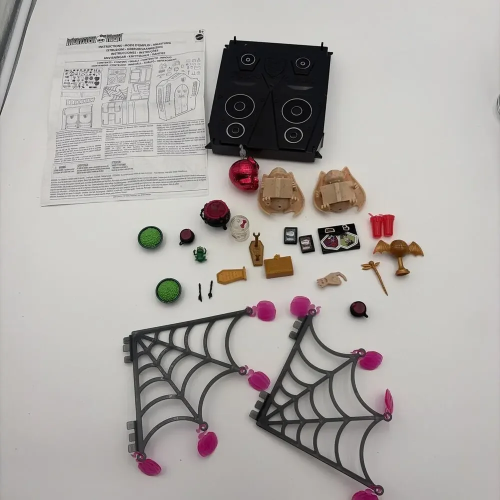Monster High Fold Out High School Playset Replacement Parts Stairs Pieces Lot